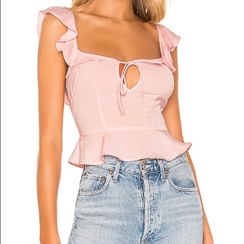 Ruffle tie top